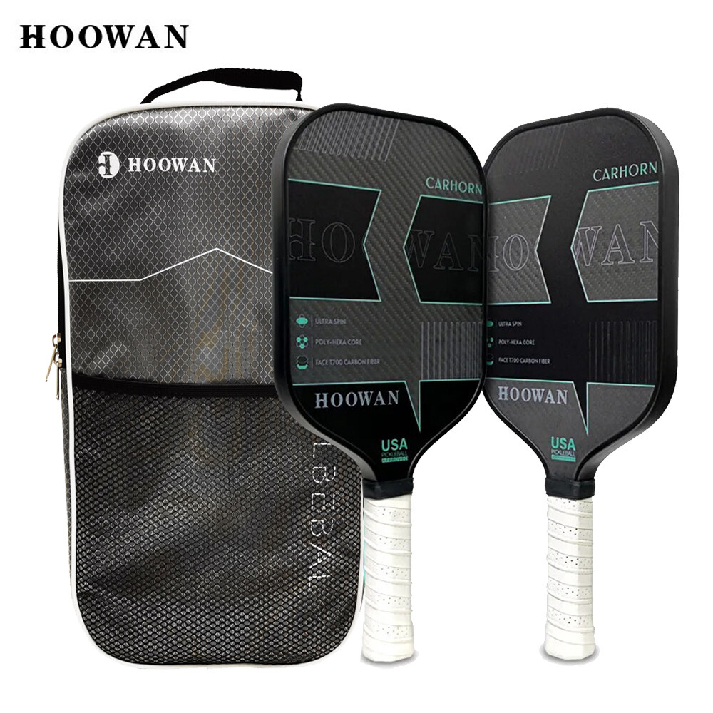 Hoowan carhorn vợt pickleball usapa T700 sợi carbon 3K 16mm pickleball vợt với Túi