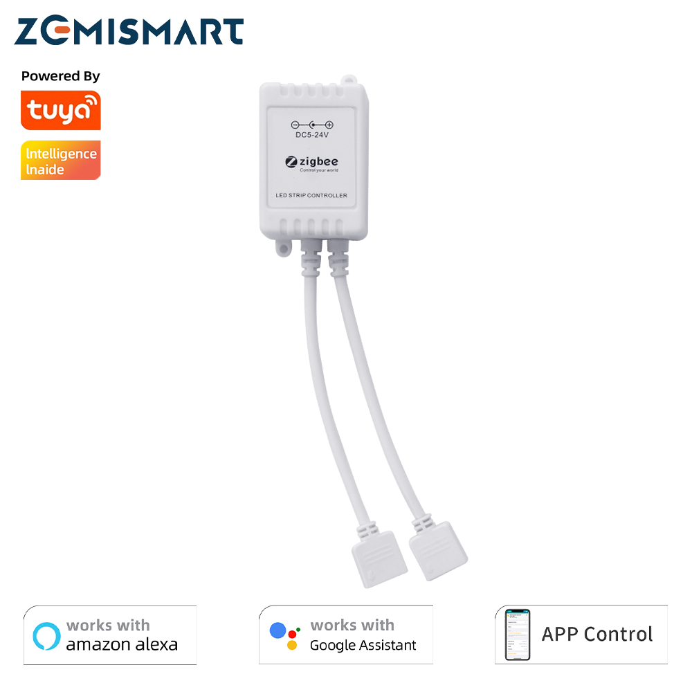 zemismart Tuya Zigbee LED Driver 6 Pin for RGB+CCT LED Strip Lighting Work with Homekit via ZMHK-01 Hub Alexa Google Home Smartthings,Need DC 5-24V power supply ราคา 586 บาท*ส่งฟรี