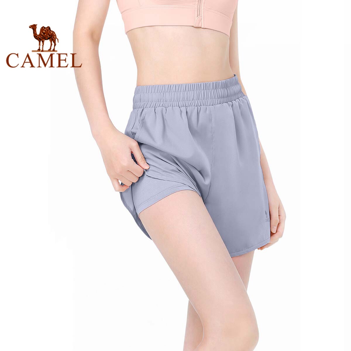 Cameljeans Sports Shorts Running Yoga Pants Fitness Stretch Sports Pants for Women ราคา 209 บาท*ส่งฟรี