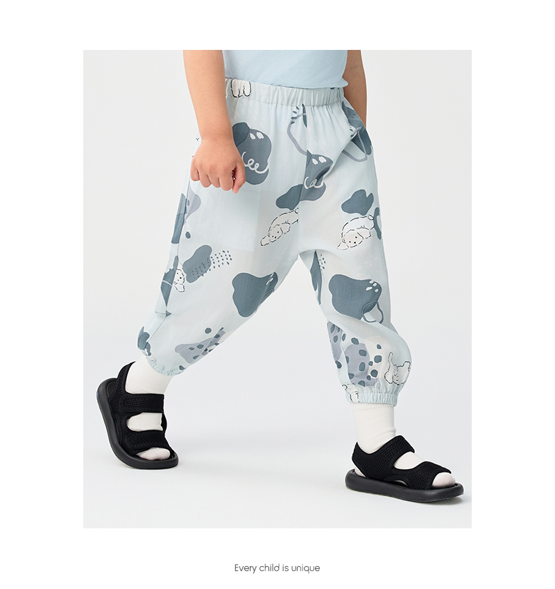 balabala Children Pants For Boy And Girl Summer Antimosquito Pants Little Kids Summer Breathable Outdoor Casual Pants · v4