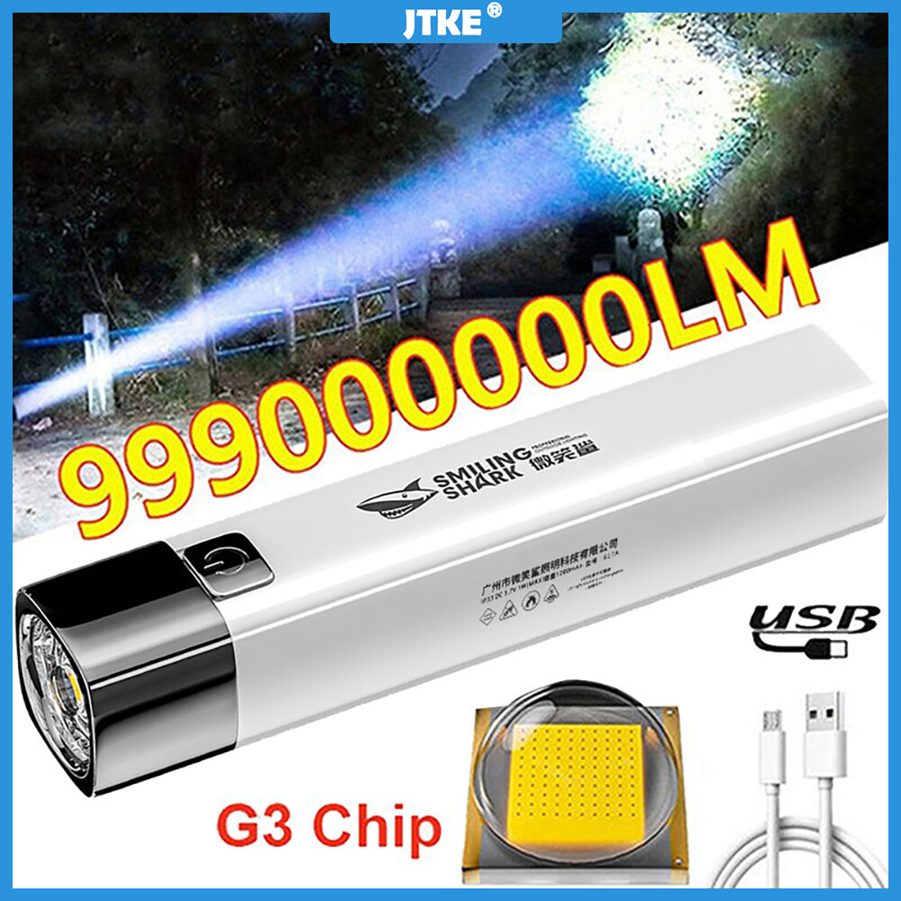 Mini xách tay đèn pin siêu sáng hộ gia đình tầm xa Chiếu Sáng Ngoài Trời LED ánh sáng mạnh đèn pin trắng nhỏ