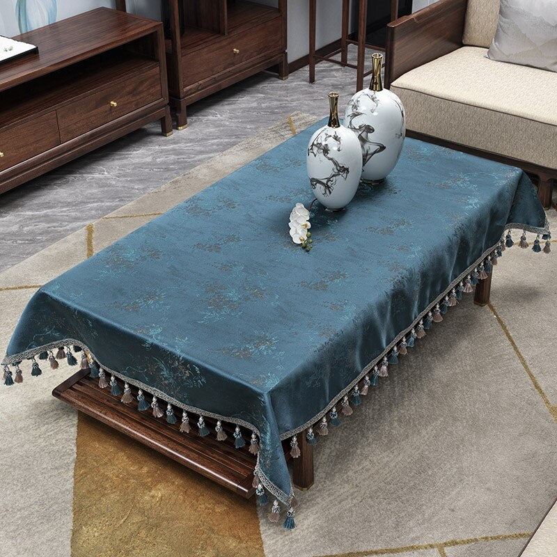 Gambar New Chinese style table cloth art rectangular house dining table cloth pad classical Chinese zen tea table table cloth tablecloth