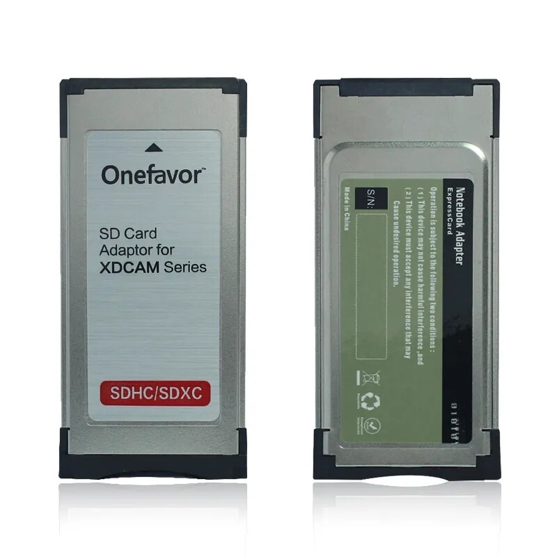 onefavor SD SDHC SDXC Card Adaptor for XDCAM Series Camera into Express