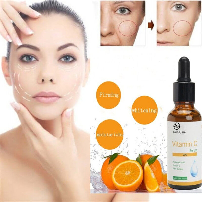 Gambar Minch 20% Vitamin C Face Serum Hyaluronic Acid Skin Oil Anti wrinkle Whitening Anti aging Moisturizing Essential Oil