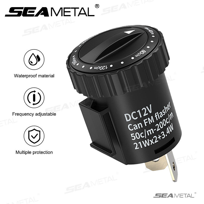 Seemetal 12V có thể điều chỉnh tần số tốc độ đèn LED chớp tần số đèn nháy chuyển tín hiệu Scooter Phụ Kiện Bộ điều khiển phổ quát