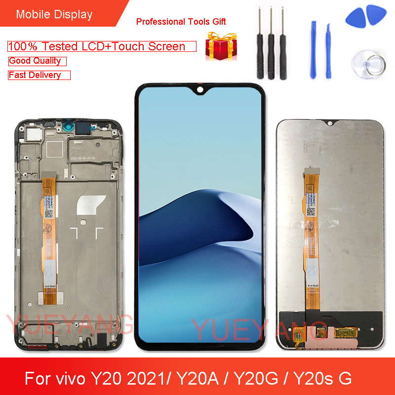 Display LCD + Touch Screen Per Vivo Y20 / Y21S / Y20S / Y21I / Y30G | Nuovo Con Telaio