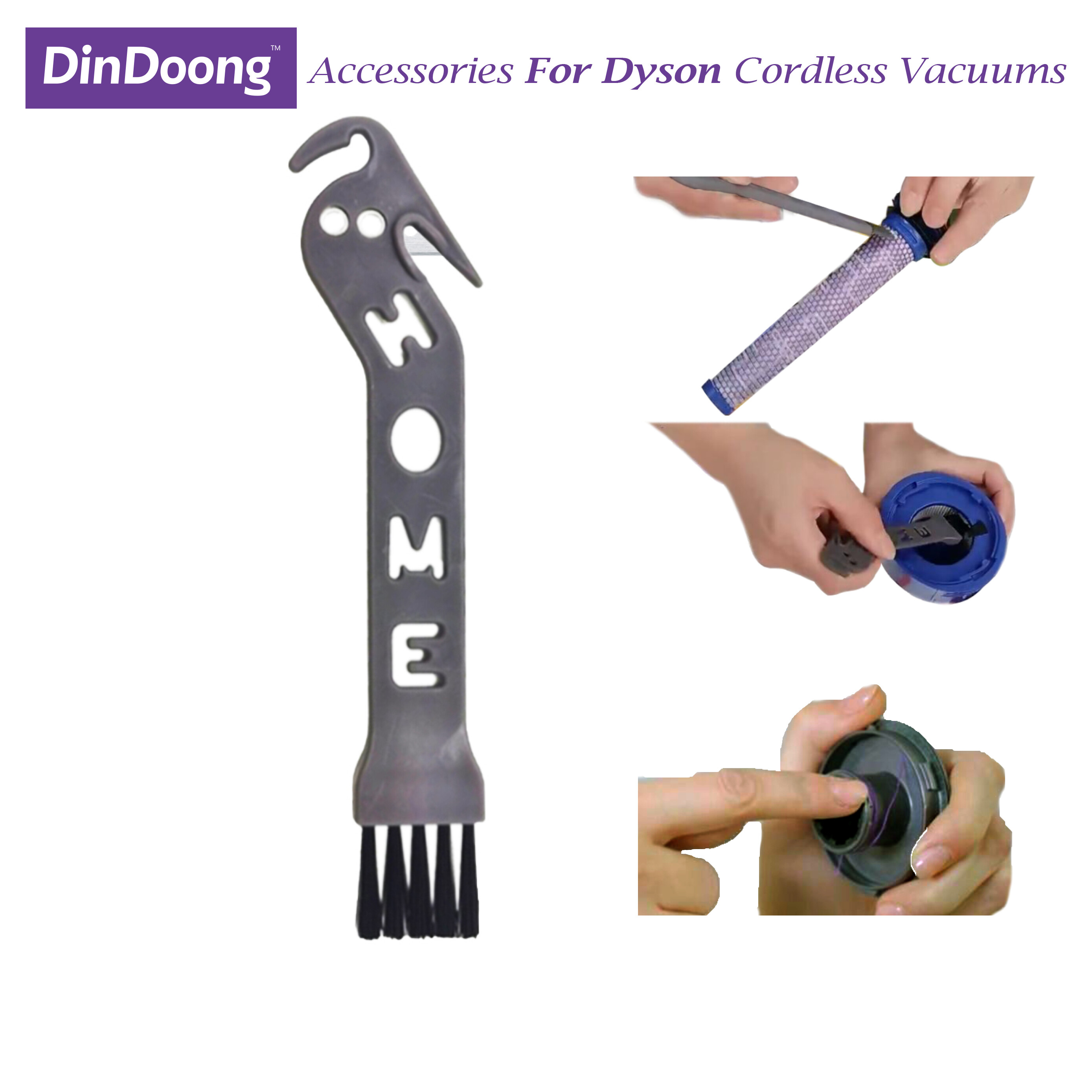 Bộ lọc máy hút bụi không dây và phụ kiện bàn chải làm sạch, cho máy hút bụi xe hơi không dây, robot hút bụi, máy hút bụi mạt bụi
