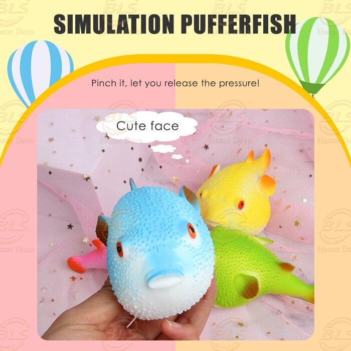 Pufferfish Stress Relief Squeeze Toy Soft Toys Children