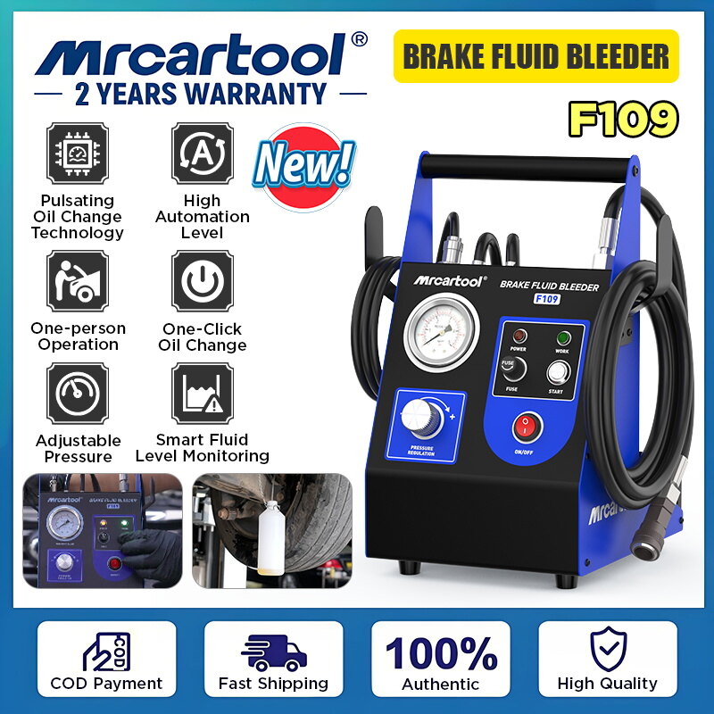 MRCARTOOL F109 Car Brake Oil Filling Changer Extractor Machine 1.2L Electric Pulse Vacuum Transfer Pump Clean The Pipeline 220V 110V Recycle Bottle Brake Bleeder Fluid Pump Kit ราคา 5,779 บาท*ส่งฟรี