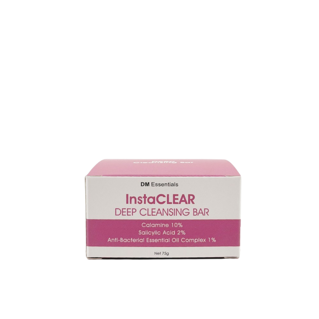 Gambar InstaCLEAR Deep Cleansing Bar | Anti Acne Pimple Jerawat Blemish Blackhead | Soap Sabun Natural Essential Oil Vegan Organic for Sensitive Oily Skin