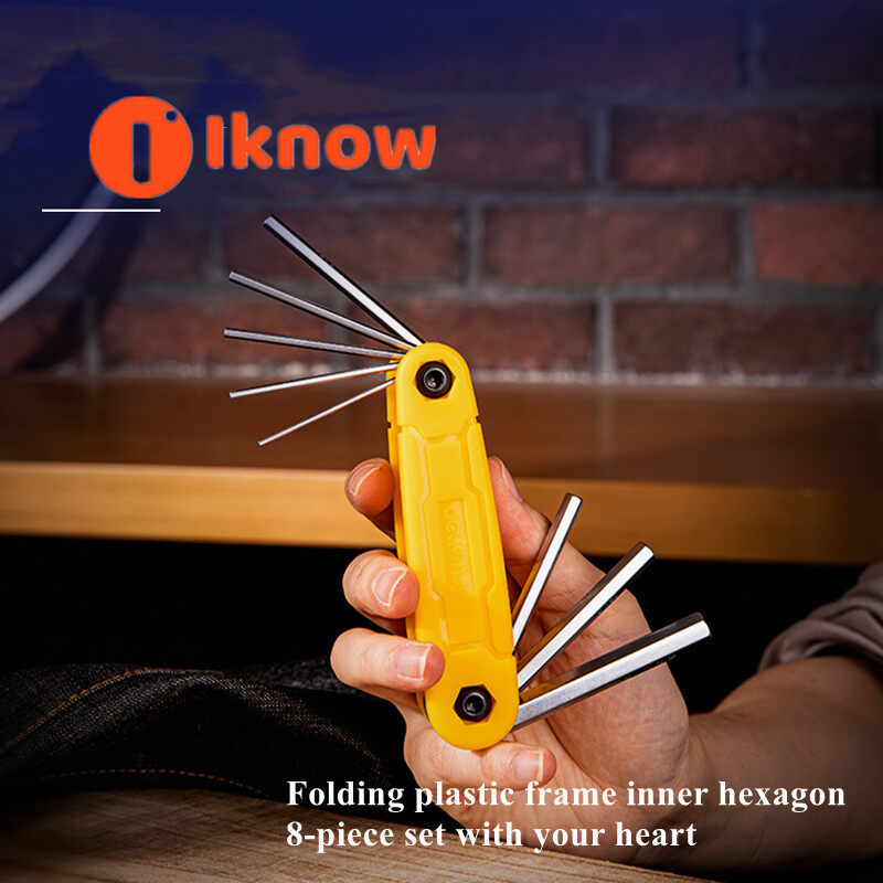I know bộ ổ cắm lục giác 8 chi tiết deli, bộ cờ lê ổ cắm lục giác, cờ lê ổ cắm lục giác theo hệ mét plum blossom