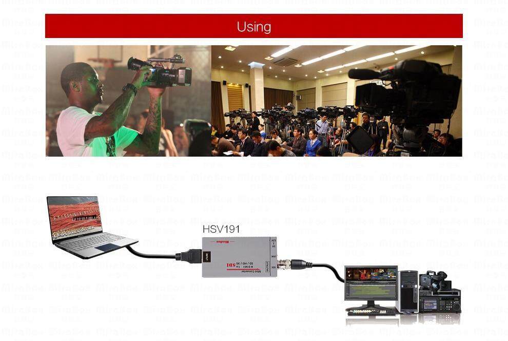 Mini 3g HDMI To SDI Converter Full HD 1080P HDMI to SDI Adapter Video Converter with Power Adapter for Driving HDMI Monitors (8)