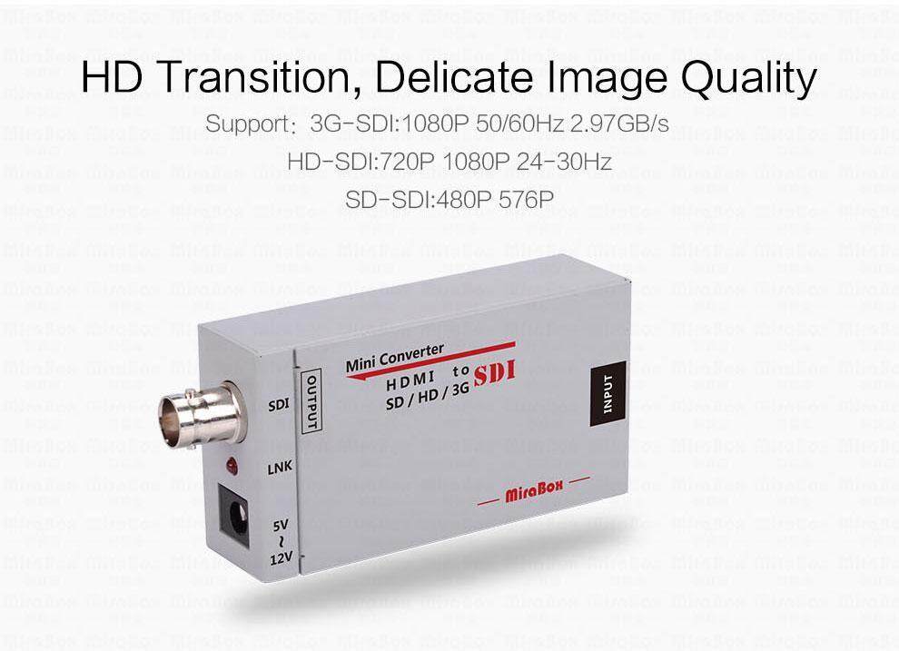 Mini 3g HDMI To SDI Converter Full HD 1080P HDMI to SDI Adapter Video Converter with Power Adapter for Driving HDMI Monitors (4)