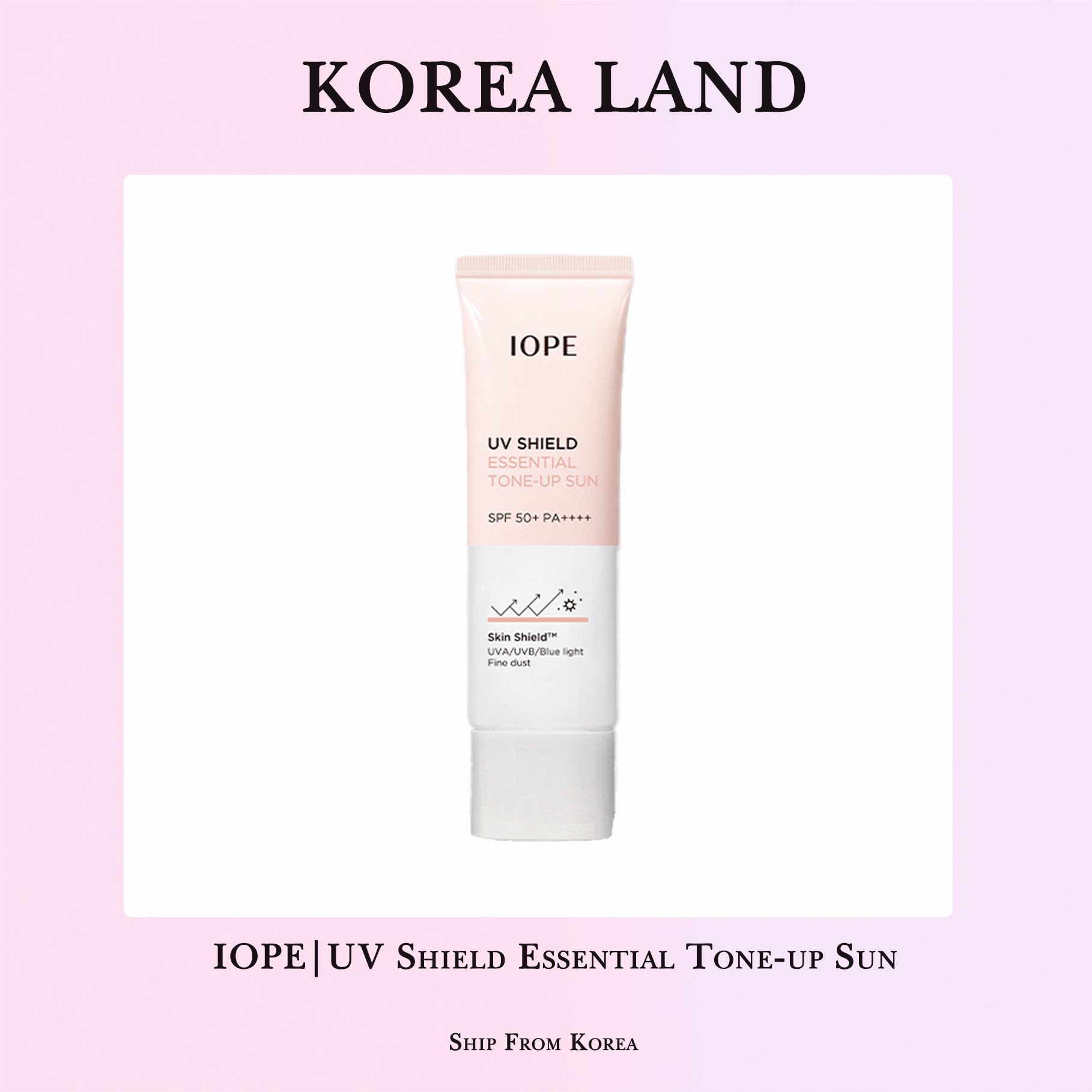 Écran Solaire IOPE UV Shield Sun Ampoule SPF 50+ PA+++ - 40ml - Anti-âge - Corée