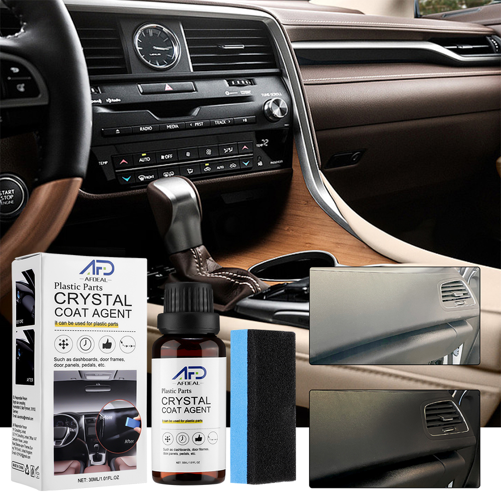 Nhựa Các Bộ Phận lớp phủ pha lê Trim Cho Xe Ô Tô Làm Sạch Đại Lý Bảo Trì Bảng điều khiển ô tô Ghế Restorer Không Thấm Nước 30Ml