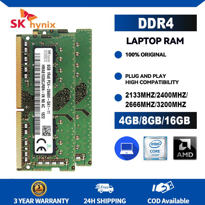 Sk Hynix Ddr4 16Gb Sodimm 2666Mhz High Speed Laptop Ram Module