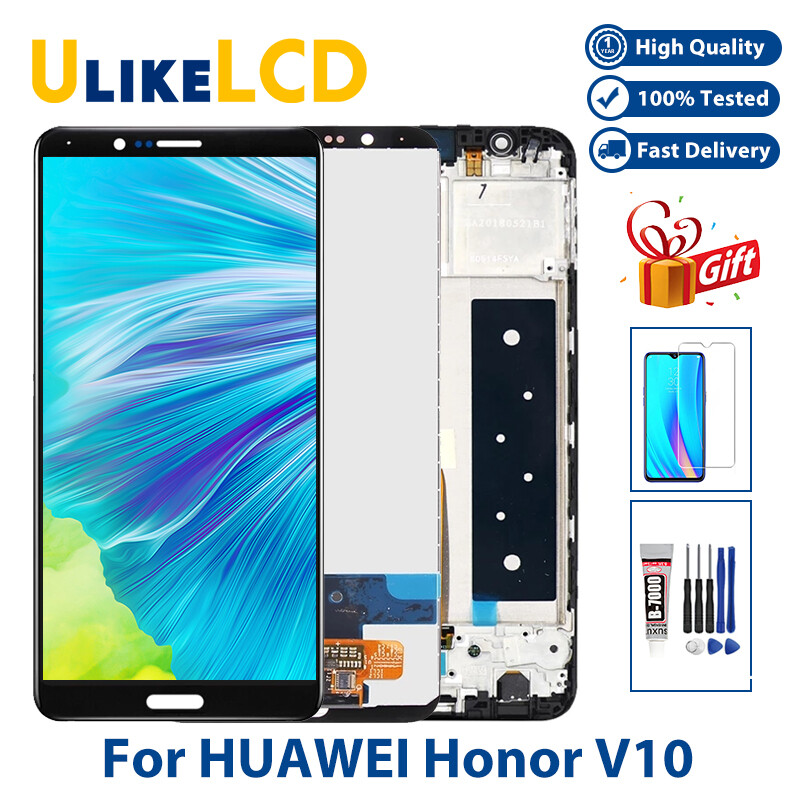 Màn hình lcd view 10 cho huawei honor v10 có khung 5.99 "honor view 10 bkl-l09 bkl-al20 tấm kính màn hình cảm ứng lcd