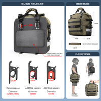 Rhinowalk Motorcycle Side Bag 20L Rear Seat Bag With Waterproof Inner Bag Saddle Bag Pannier Bag Motorcycle Tail Bag Luggage Bag For Adv Suitable For Outdoor Long-Distance Travel Motorcycle Accessories