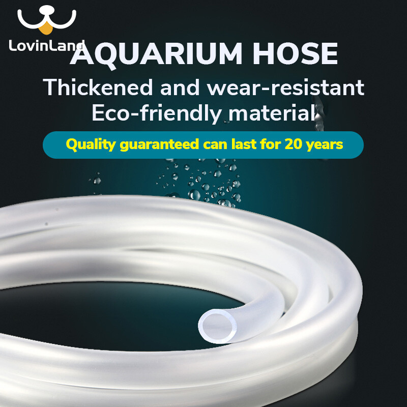 Lovinland ống bơm khí oxy cho bể cá 4mm x 6mm phụ kiện bơm bể cá giá rẻ bằng đá bong bóng khí 2m/5m/10m ống bơm ao