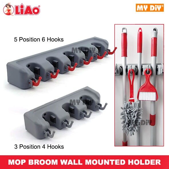 MYDIYHOMEDEPOT LIAO ORIGINAL Magic Broom Holder And Mop Holder