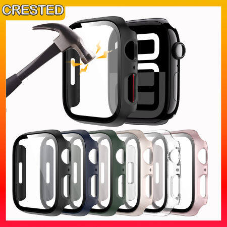 Apple Watch Series 9 Case with Tempered Glass Screen Protector