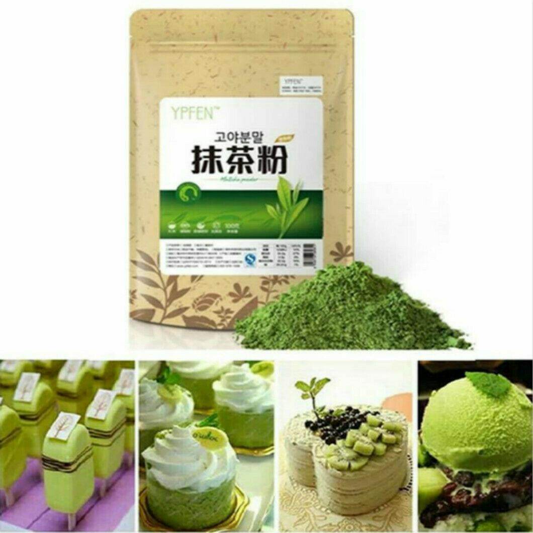 Gambar Cina Matcha Serbuk 100G Serbuk Matcha Teh Hijau Organik Tulen Kualiti Yang Disahkan Semulajadi Longgar