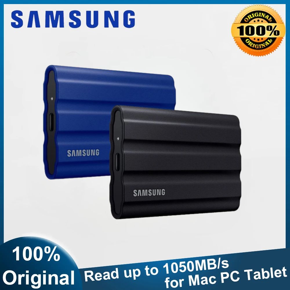 ซัมซุงโล่ T7ไดรฟ์แบบพกพา SSD- (IP65) 1TB/2TB/4TB/6TB/8TB/10TB HighUSB 3.2ได้ถึง1050เมกะไบต์/วินาทีปลั๊กแอนด์เพลย์บน Windows ราคา 4,073 บาท*ส่งฟรี