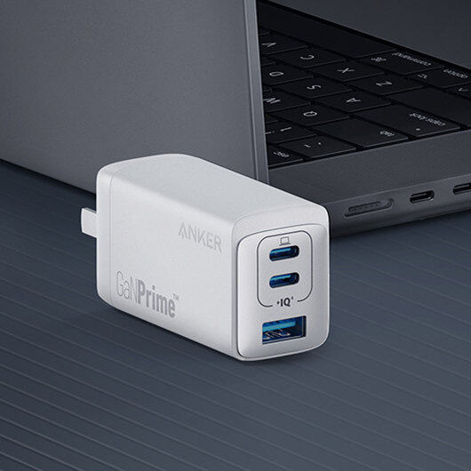 Anker USB C sạc Anker 735 sạc ganprime 65W 3 cổng nhanh chóng nhỏ gọn Bộ sạc tường có thể gập lại ch