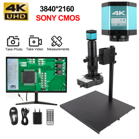 Industrial Electronic Repair Video Microscope with 4K 48MP HDMI