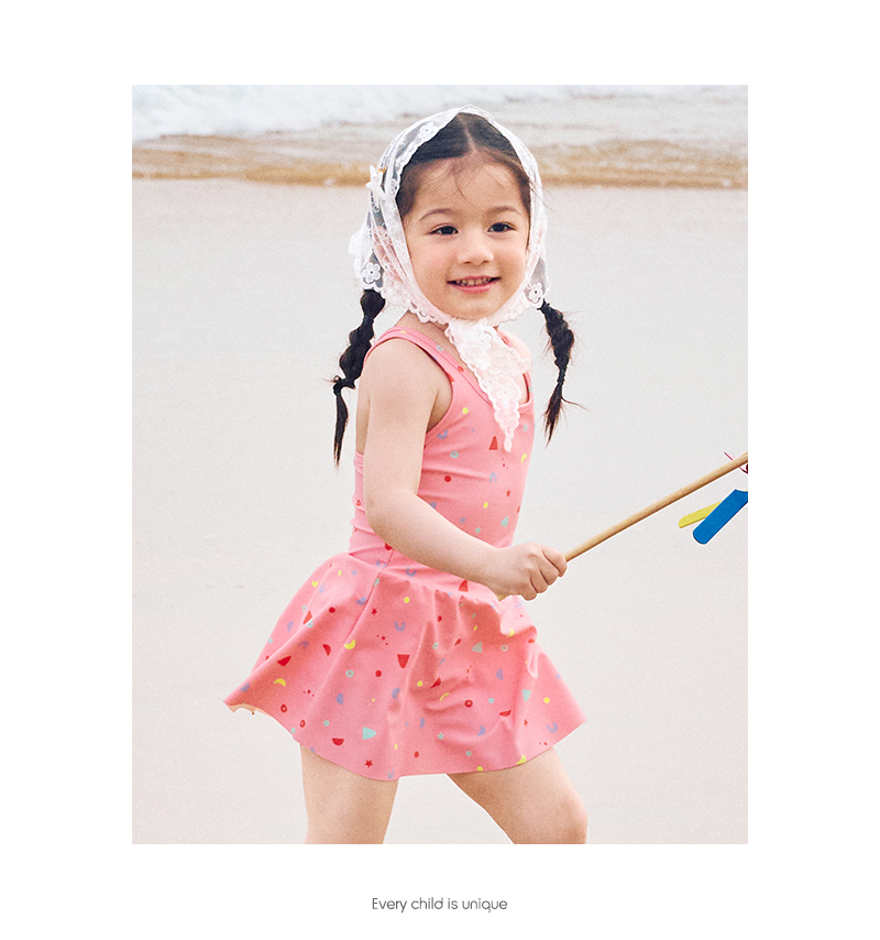 balabala Kids Swimsuit Quick-Drying Sunscreen Wetsuit For Girl 2025 New Summer Fashionable · v2