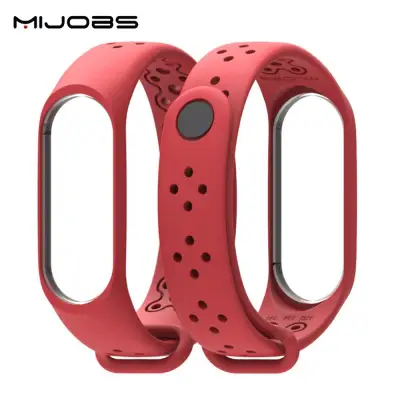 Mijobs Sports Strap for Xiaomi Mi Band 3 Mi Band 4 Silicone Strap Mi Band3 4 Watchband Bracelet Miband 3 4 Wristband Smart Watch Mi3/4 Accessory (3)