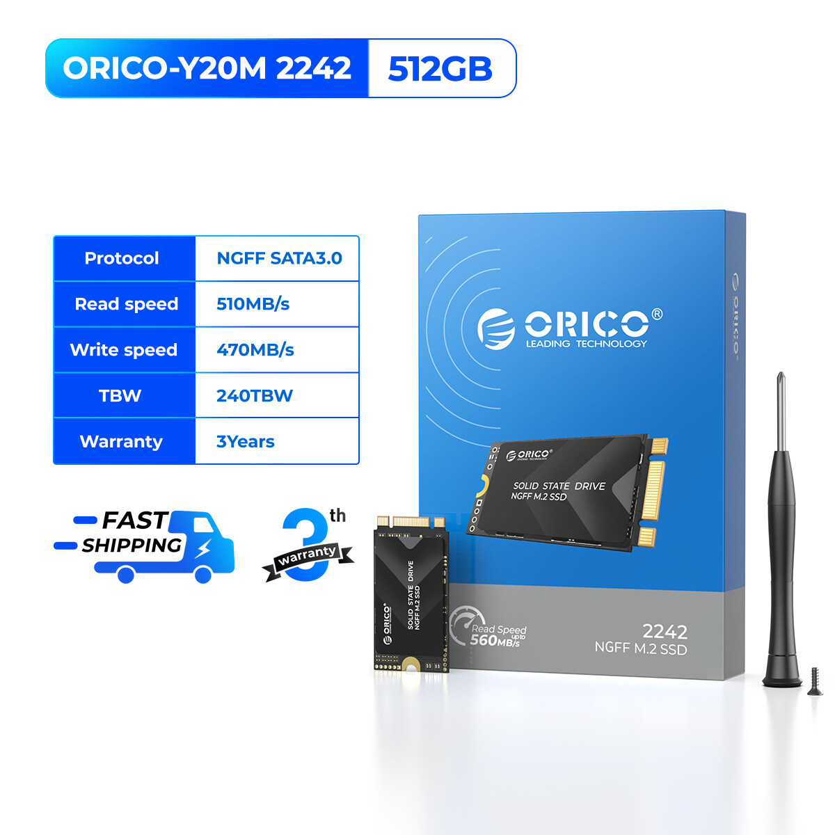 ORICO 2242 M.2 NVMe SATA PCIe 3.0 SSD 1TB 512GB SSD M.2 2242 PCIe Ổ đĩa cứng nội bộ ổ cứng lưu trữ t