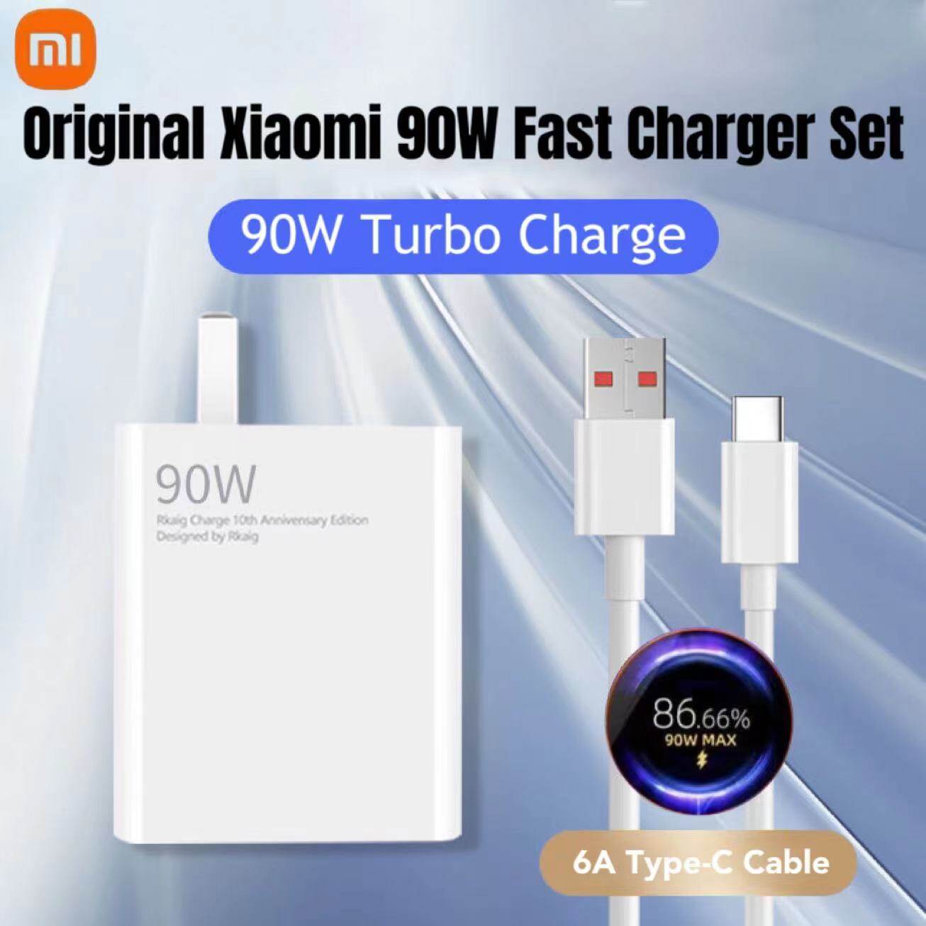 Kit Chargeur Rapide Xiaomi GaN 65W BHR4499GL - Câble Type-C Inclus