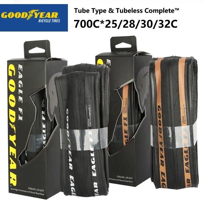 Goodyear eagle f1 xe đạp đường trường lốp xe lốp không săm/ống lốp 700x2.5c/28c/30c/32c lốp xe đạp móc sắt có thể gập lại sỏi lốp xe đạp phần