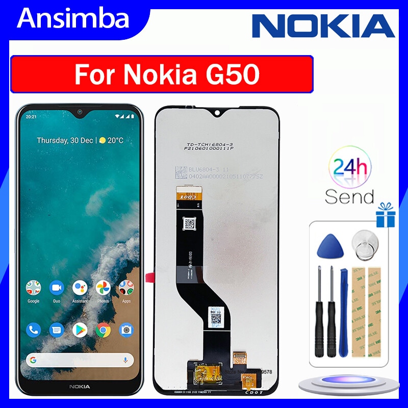 Ansimba LCD ban đầu cho Nokia G50 Màn hình LCD Bộ linh kiện số của màn hình cảm ứng thay thế cho Nokia G50 Màn hình hiển thị với dụng cụ miễn phí