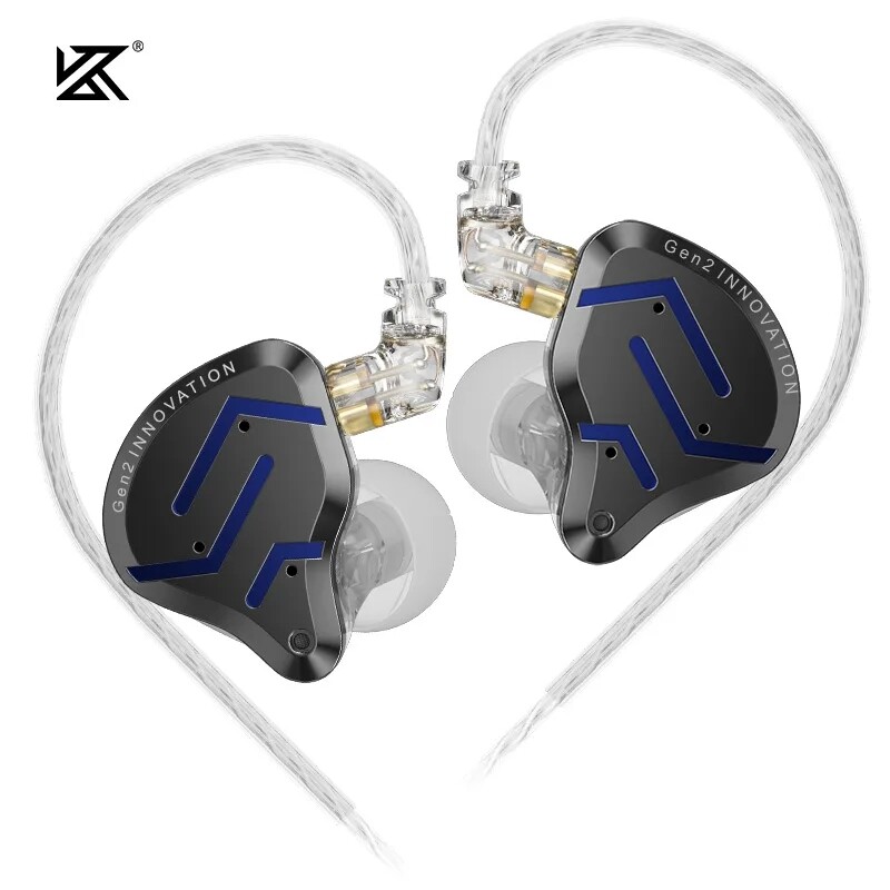 KZ ZSN Pro 2 Hybrid Drive 1BA+1DD in Ear Metal Earphones HIFI Bass Headset