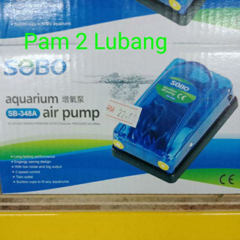 Sobo Sb 108 1 Lubang Pam Udara Oksigen Air Pump Aquarium Bbs Artemia Elektrik Lazada