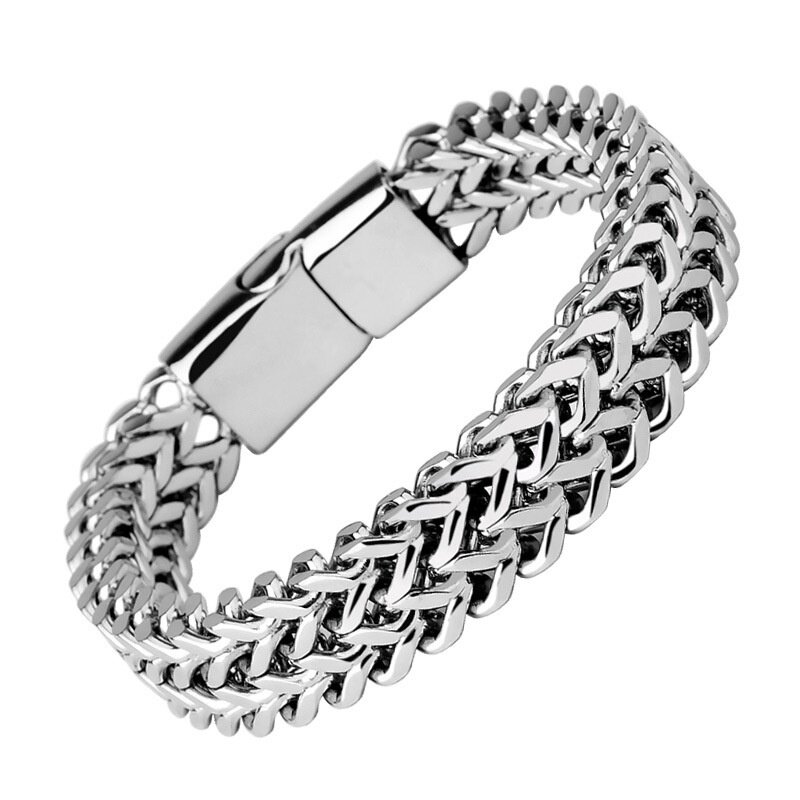 silver hand chain mens