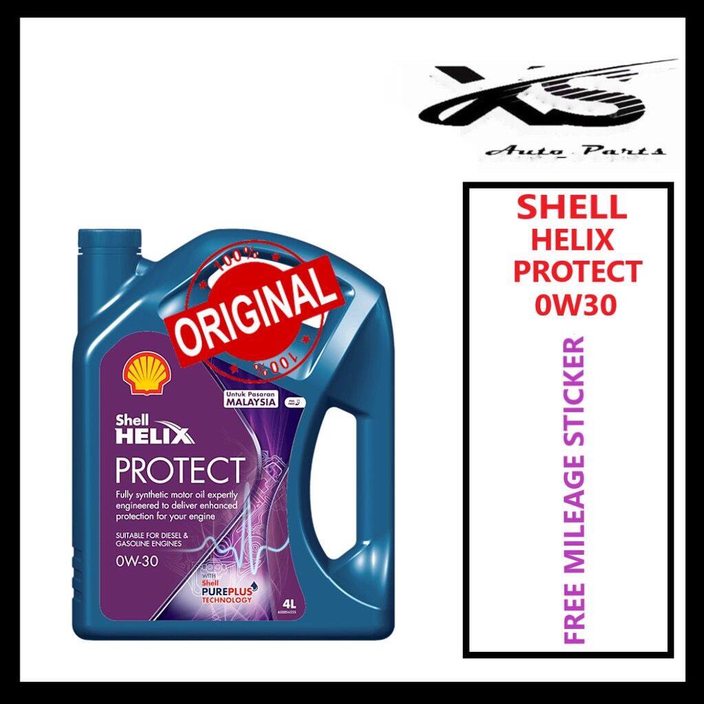 Shell Helix Protect 0W-30 Fully Synthetic Engine Oil 4L Untuk Pasaran Malaysia