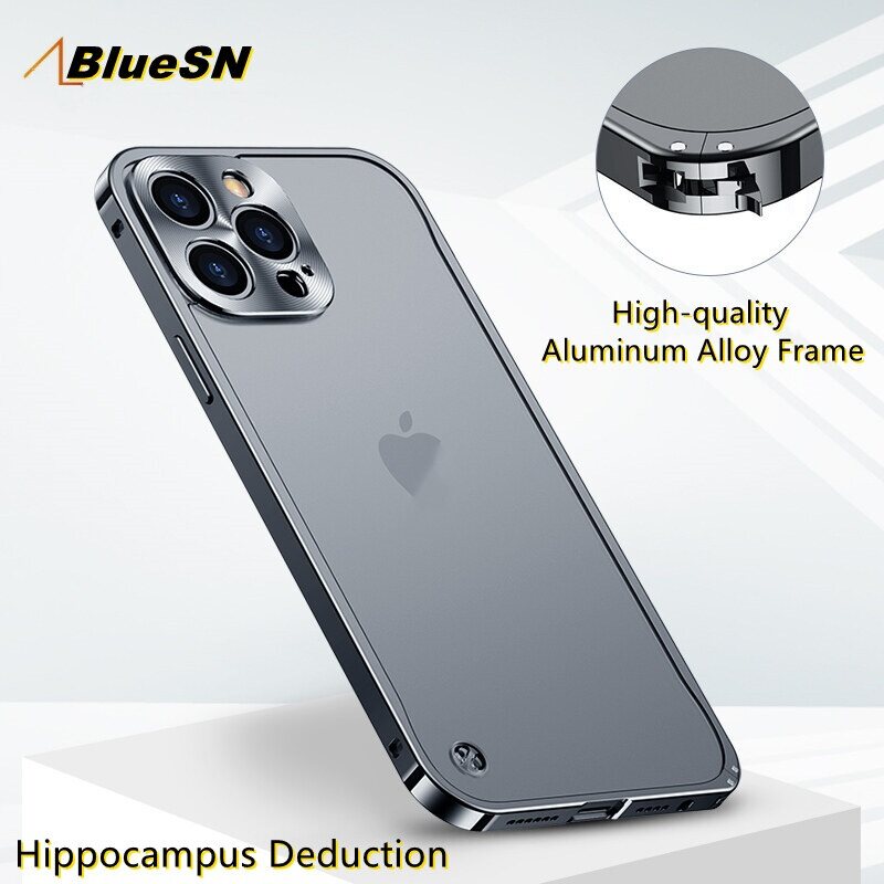 Hợp kim Khung khóa kim loại Ốp bảo vệ cho iPhone 15 Pro Max 14 Pro 15 Cộng Với 13 Mini 12 Pro 11 Pro Max Frosted Ống Kính Camera cho PC Chống Sốc Bìa