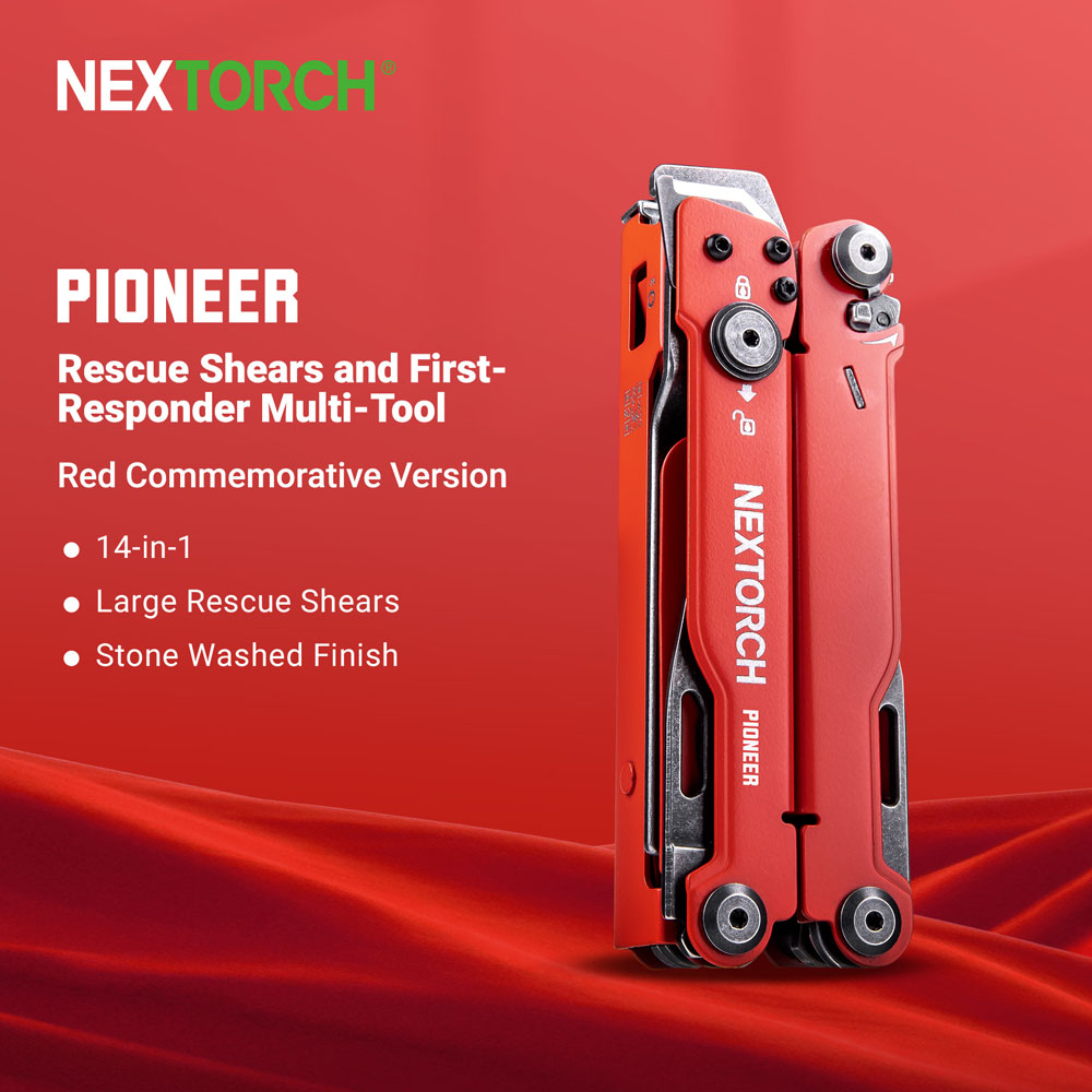 NEXTORCH PIONEER MT20 15-IN-1 Multi-tools Versatile EDC Multi Function Tool Pliers Folding Pliers Outdoor Camping Equipment Matte Red ราคา 3,250 บาท*ส่งฟรี