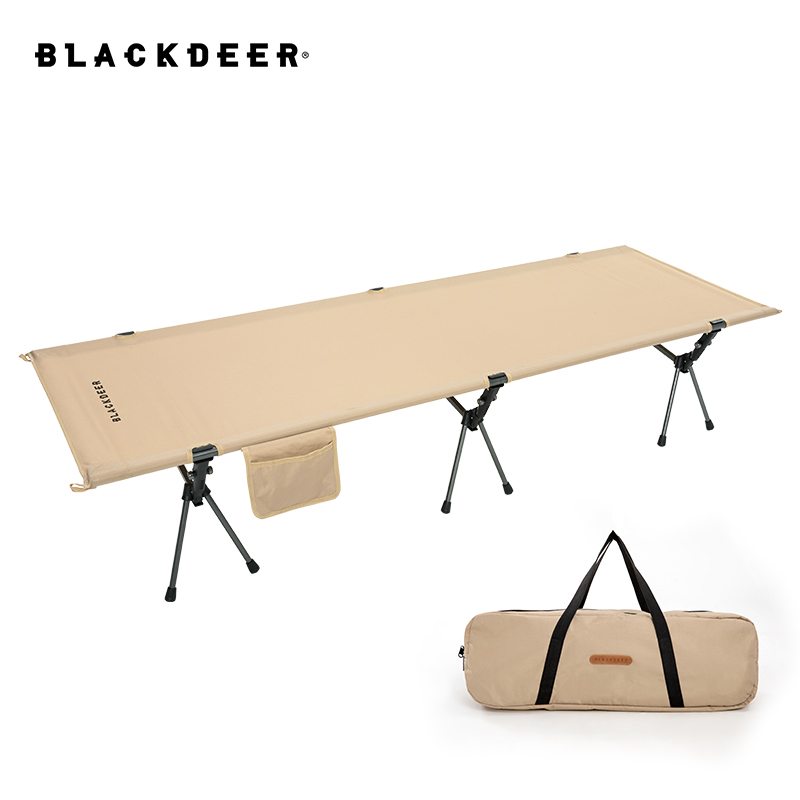 BLACKDEER Outdoor Folding Sleeping Bed Compact Aluminum Alloy Camping Cot Max 150kg Bearing 600D Oxford Fabric ราคา 3,200 บาท*ส่งฟรี