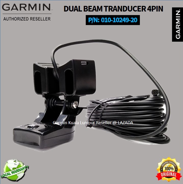 Garmin Transom Trolling Transducer For Echo™ Series Fishfinders 4 Pin P N 010 10249 20