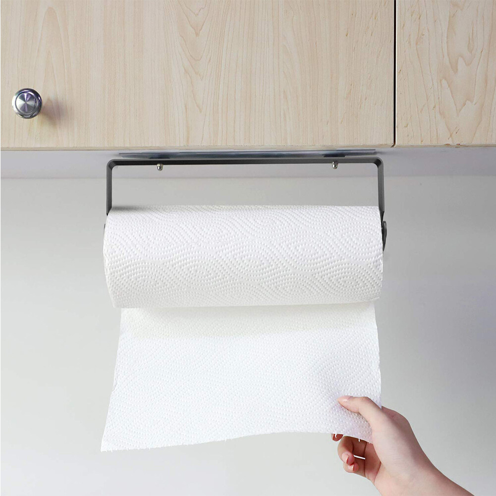 Jpk Paper Towel Holder With Adhesive Under Cabinet Wall Mounted