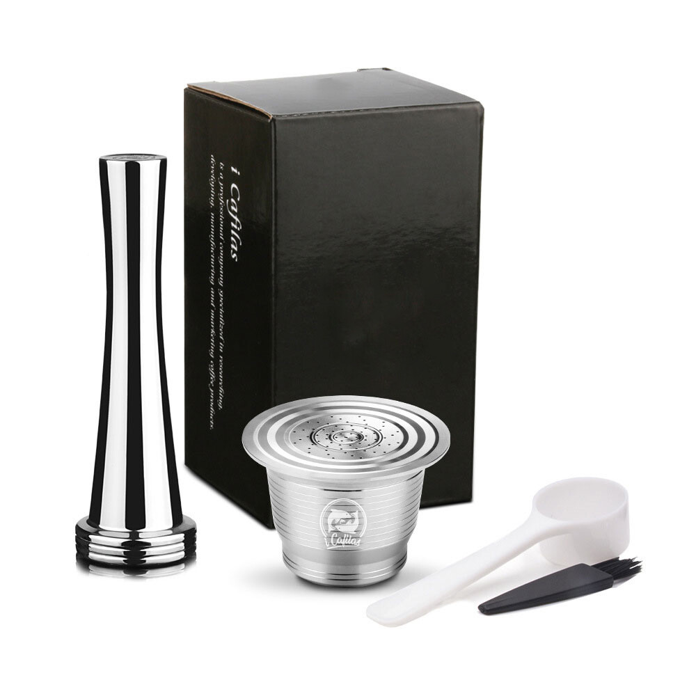 Gambar Blackhorse Coffee capsule shell appliance round hole coffee capsule powder shell stainless steel coffee capsule filter