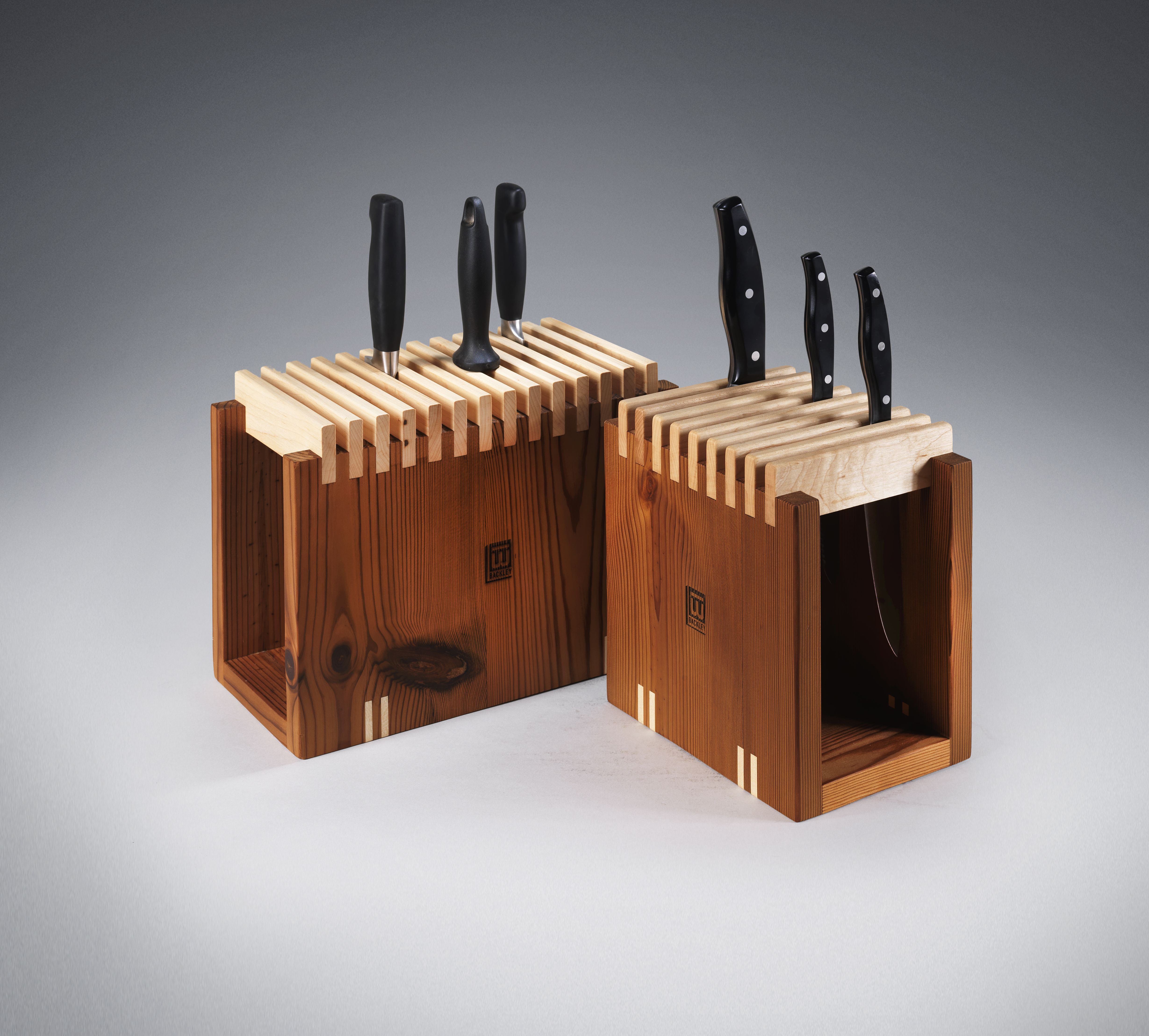 Gambar BACKLEY  WOOD KNIFE HOLDER