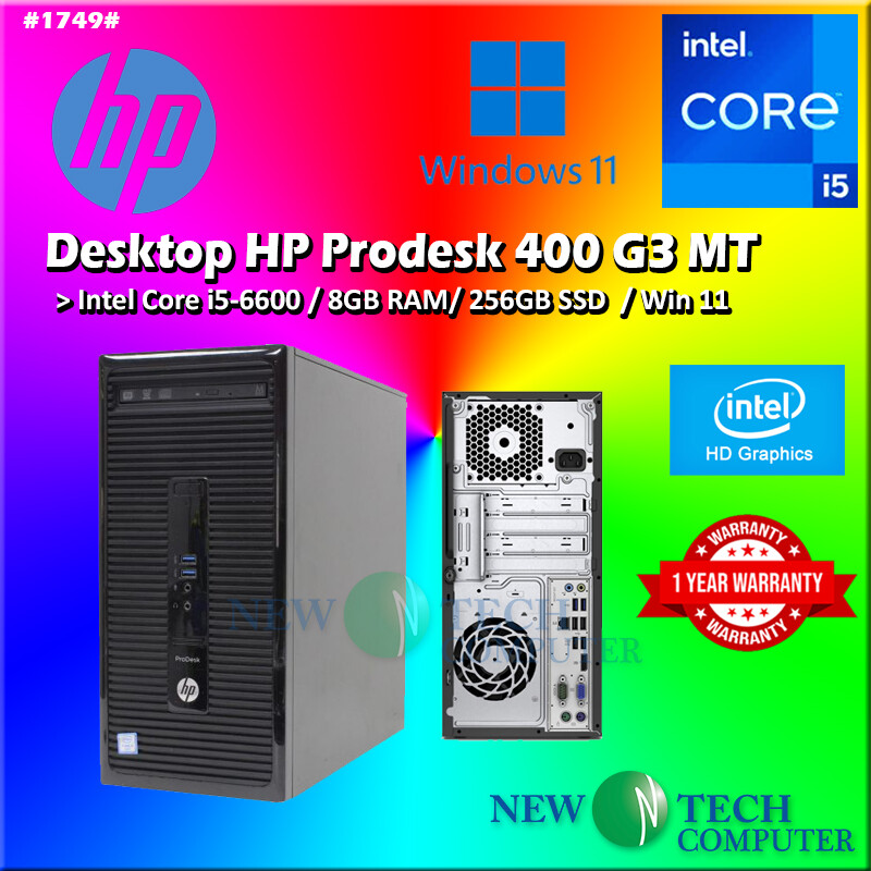 PC Desktop HP Compaq 6200 Pro MT – I3-2120 3.2GHz 8GB RAM – Ricondizionato Con Garanzia 12 Mesi