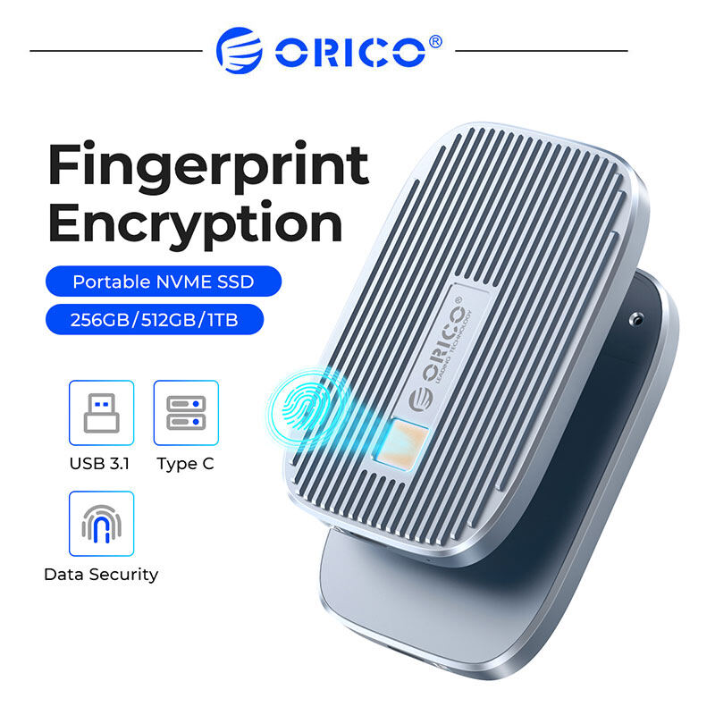 Orico ổ ssd gắn ngoài mã hóa vân tay ổ ssd di động 256gb 512gb 1tb usb 3.1 type c ổ cứng thể rắn gắn ngoài