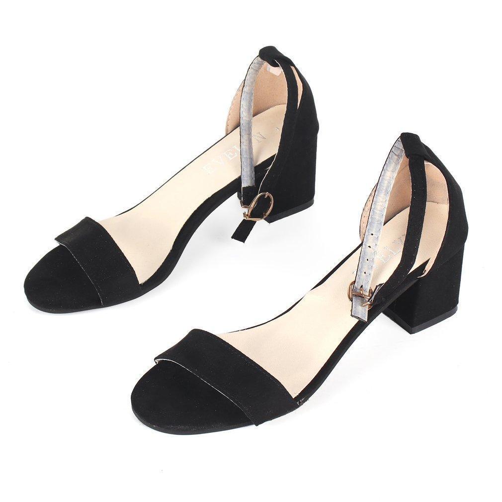 Vintage Open Toe Ankle Strap Fashion Summer High Heel Women Casual Sandals