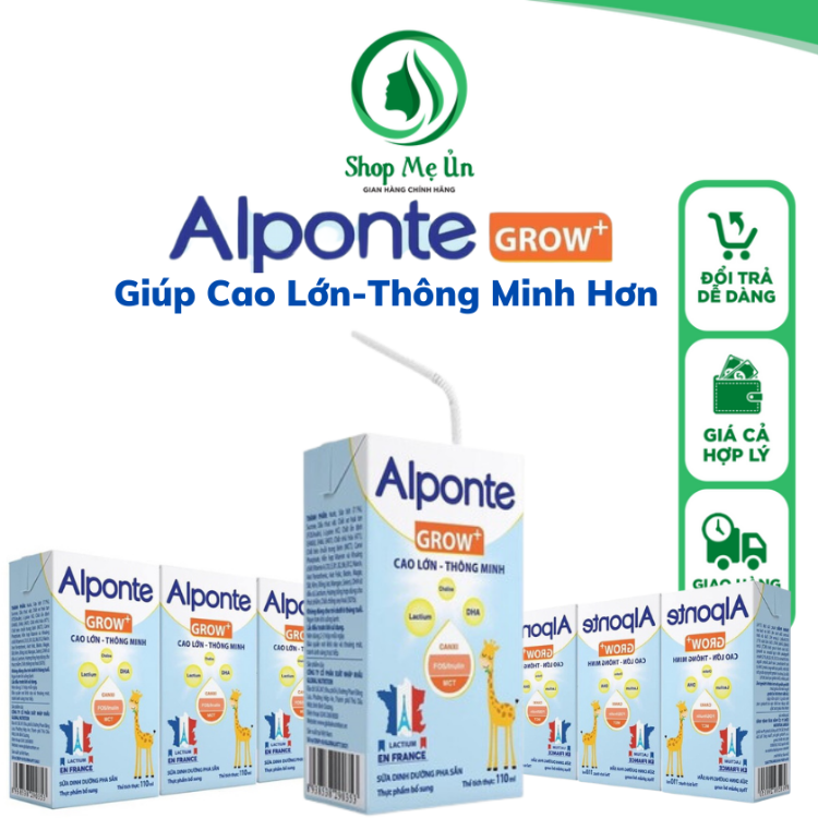1Thùng ( 48 hộp )Sữa Bột Pha Sẵn Alponte Grow 110ML  Từ 1 Tuổi Trở Lên  Giúp Trẻ Cao Lớn  Thông Minh Phát Triển Chiều cao vượt trội